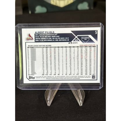 2023 Topps Series 1 - Albert Pujols #5 Collectors Super Box Silver Foil Board M