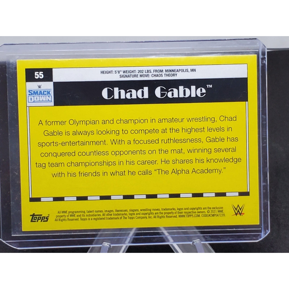 2021 WWE Topps Heritage Chad Gable #55 Foil