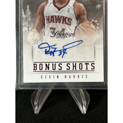 2013-14 Panini Prestige Bonus Shots Auto Red 01/25 Devin Harris #75 Auto