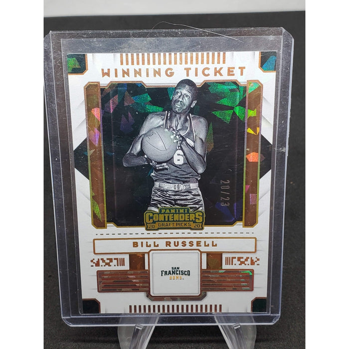 2020 Panini Contenders Draft Picks Winning Tickets Bill Russell #/23 Cracked Ice