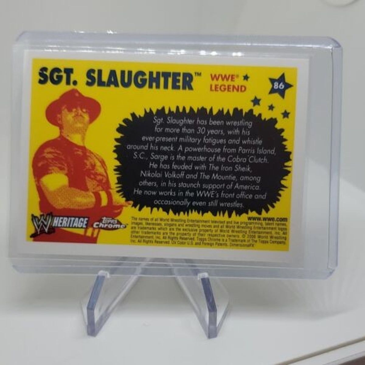 WWE Wrestling 2006 Topps Heritage Chrome#86 Sgt. Slaughter
