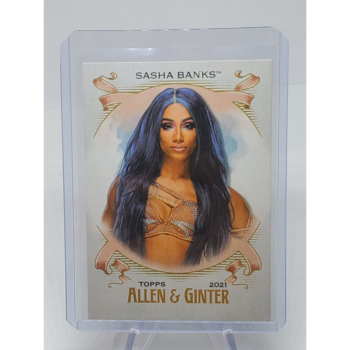 2021 Topps Heritage WWE Wrestling Allen & Ginter #AG-19 Sasha Banks