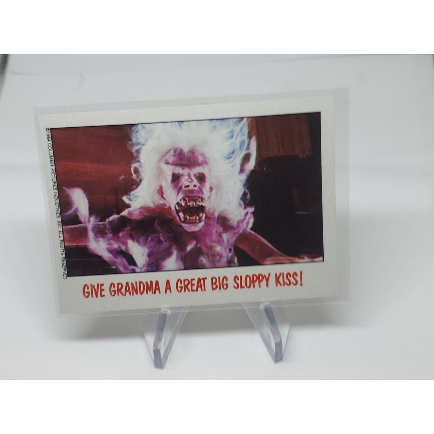 1988 Topps Fright Flicks #39 Give Grandma a Great Big Sloppy Kiss! Ghostbusters