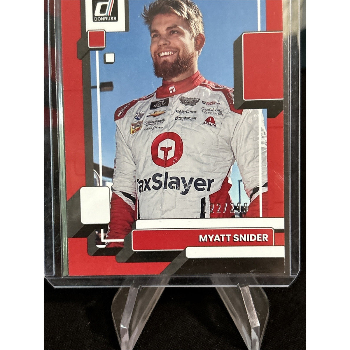 Myatt Snider- 2023 Donruss Racing NASCAR Red Base Card /299 - Pack Fresh New