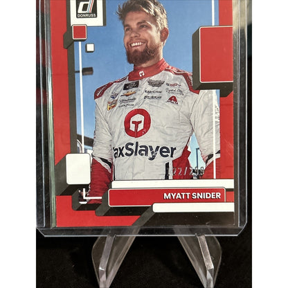 Myatt Snider- 2023 Donruss Racing NASCAR Red Base Card /299 - Pack Fresh New