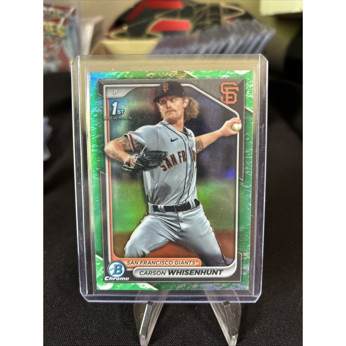 2024 Bowman - Chrome Prospects Lunar Glow Refractor Carson Whisenhunt (RC) NEW