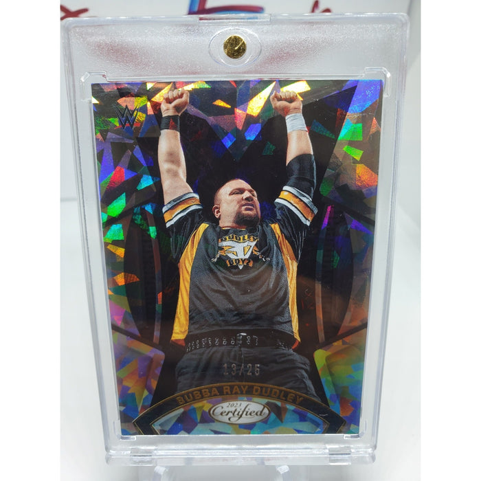 2023 Panini Chronicles Certified WWE BUBBA RAY DUDLEY Cracked Ice HOLO! #13/25!!