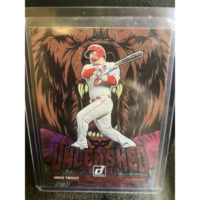 2022 Donruss Unleashed Pink Fireworks Mike Trout Los Angeles Angels - Pack Fresh