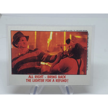 1988 Topps Fright Flicks #66 Freddy Krueger - All Right Bring back...MINT Horror