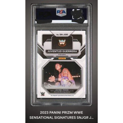 2023 Panini Prizm WWE Sensational Signatures Blue Juventud Guerrera /49 PSA 9