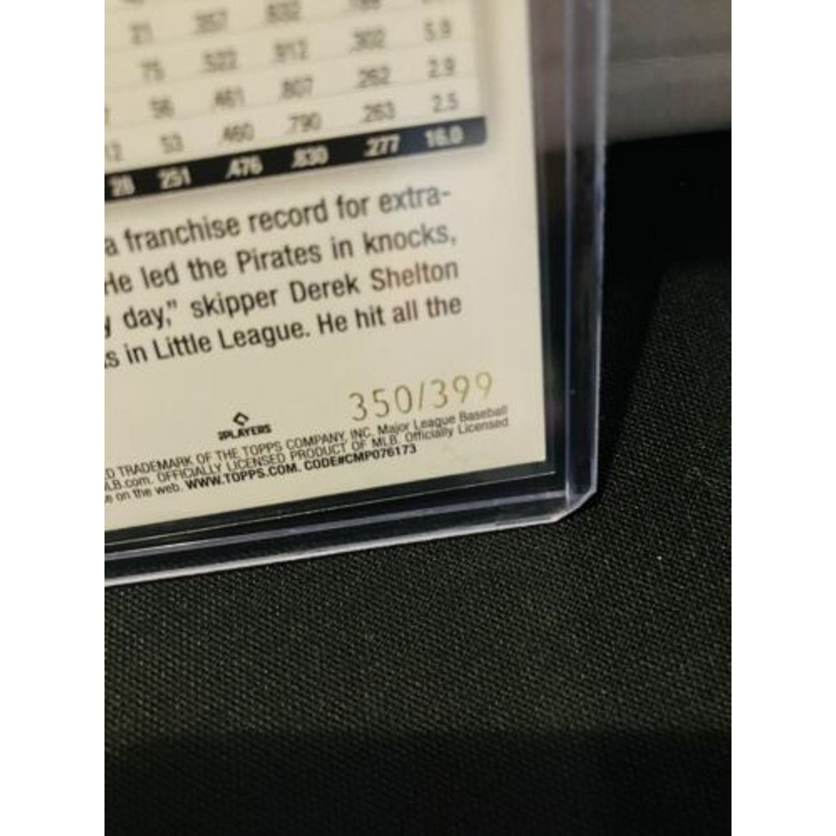 2024 Topps Series 2 - Aqua #387 Bryan Reynolds 350/399 - Pack Fresh Brand New
