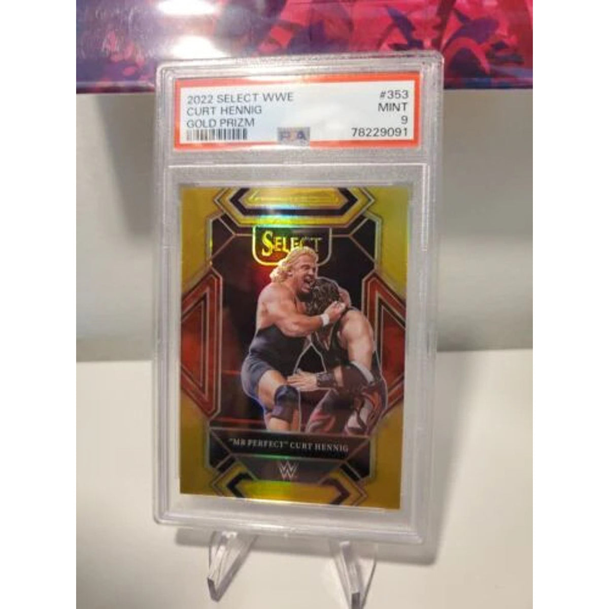 2022 Panini Select WWE "Mr Perfect" Curt Hennig 353 Mezzanine Gold /10
