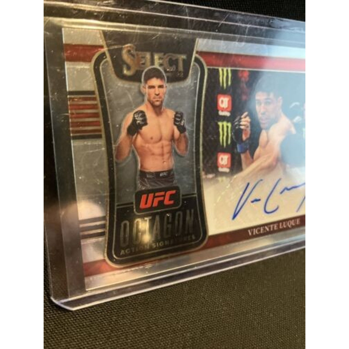 2022 Panini Select UFC Vicente Luque Silver Octagon Action Signatures - Pack New
