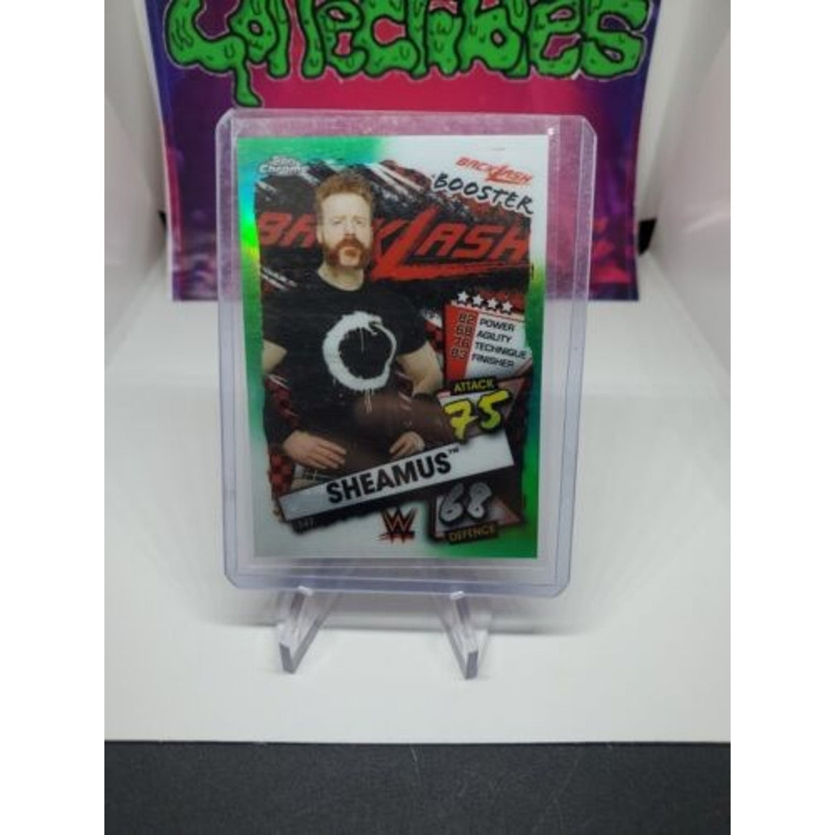 2021 Topps WWE Chrome Slam Attax Green Refractor Sheamus /50