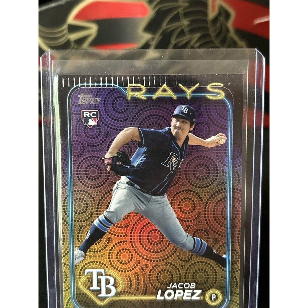 ERROR PRINT 2024 Topps Series 2 Jacob Lopez #502 Summer Holiday Foil (RC) ERROR