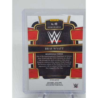 2024 WWE Panini Select Bray Wyatt Concourse Level Silver Prizm #49