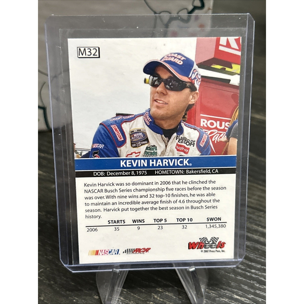 2007 Press Pass Wheels High Gear #32 Kevin Harvick #077/100 - Pack Fresh New