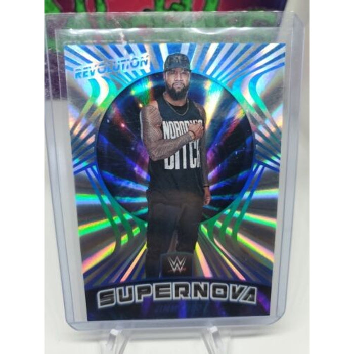 Jimmy Uso WWE 2022 Panini Revolution Supernova SUNBURST 08/99 #13 The Bloodline
