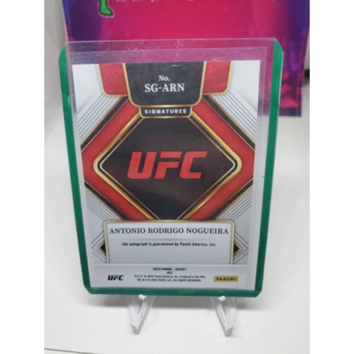 2022 Select UFC Antonio Rodrigo Nogueira Signatures Auto Autograph #SG-ARN