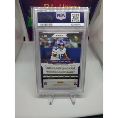 2020 NFL Prizm- Justin Jefferson #398 RC Disco SP - PSA 10 Gem Mint
