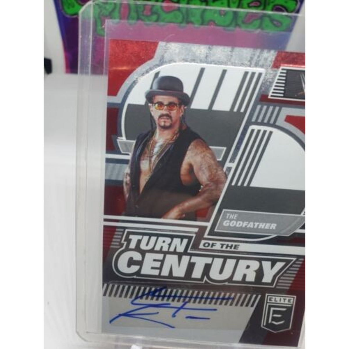 2023 Donruss Elite WWE The Godfather #TC-GFT Turn of the Century Red Auto #20/49