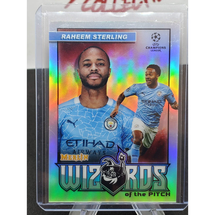2020-21 Merlin Chrome UCL Raheem Sterling Wizards of the Pitch #W-RS Manchester