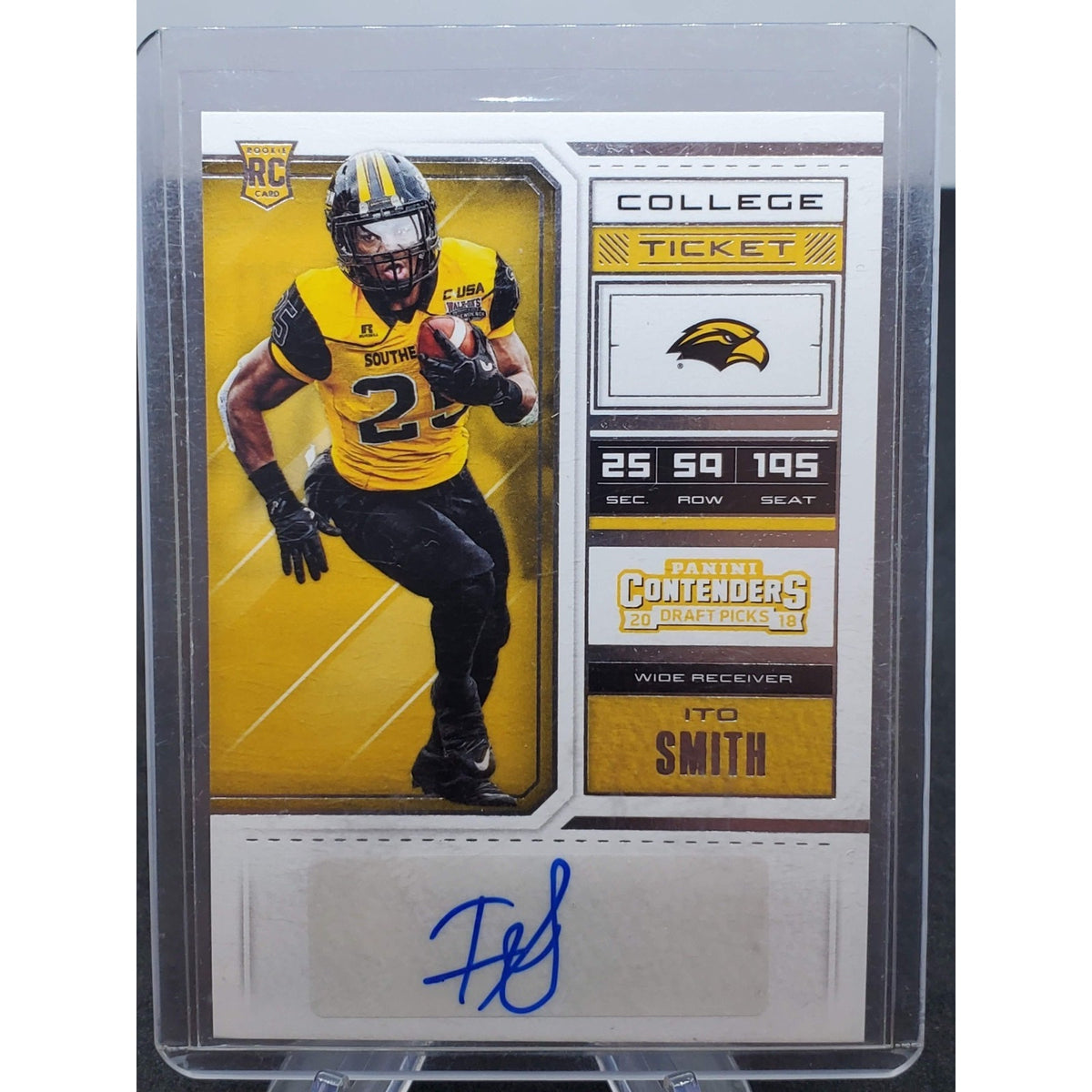 2018 Panini Contenders Draft Picks - College Ticket Ito Smith #291 Draft Ticket