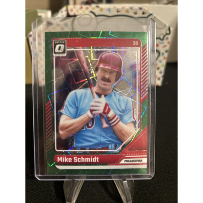 2024 Panini Donruss Optic -Mike Schmidt #31 Green Velocity Prizm /149 - Pack New