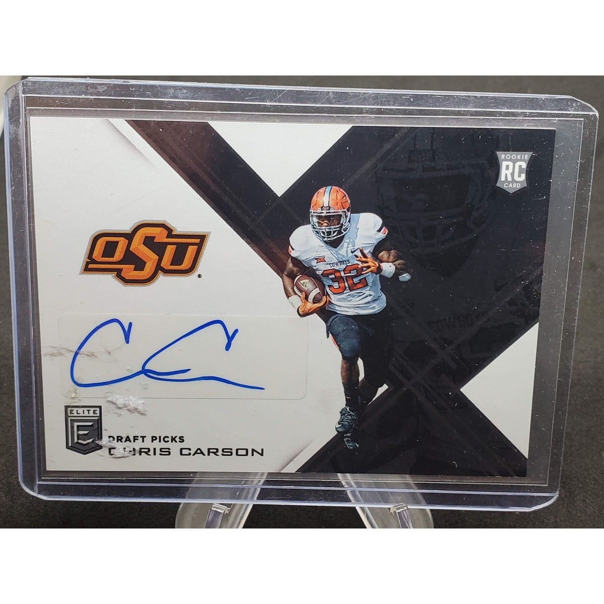 2017 Panini Elite Draft Picks - Draft Picks Chris Carson #289 Autographs (AU,...