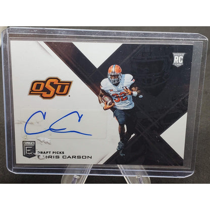 2017 Panini Elite Draft Picks - Draft Picks Chris Carson #289 Autographs (AU,...