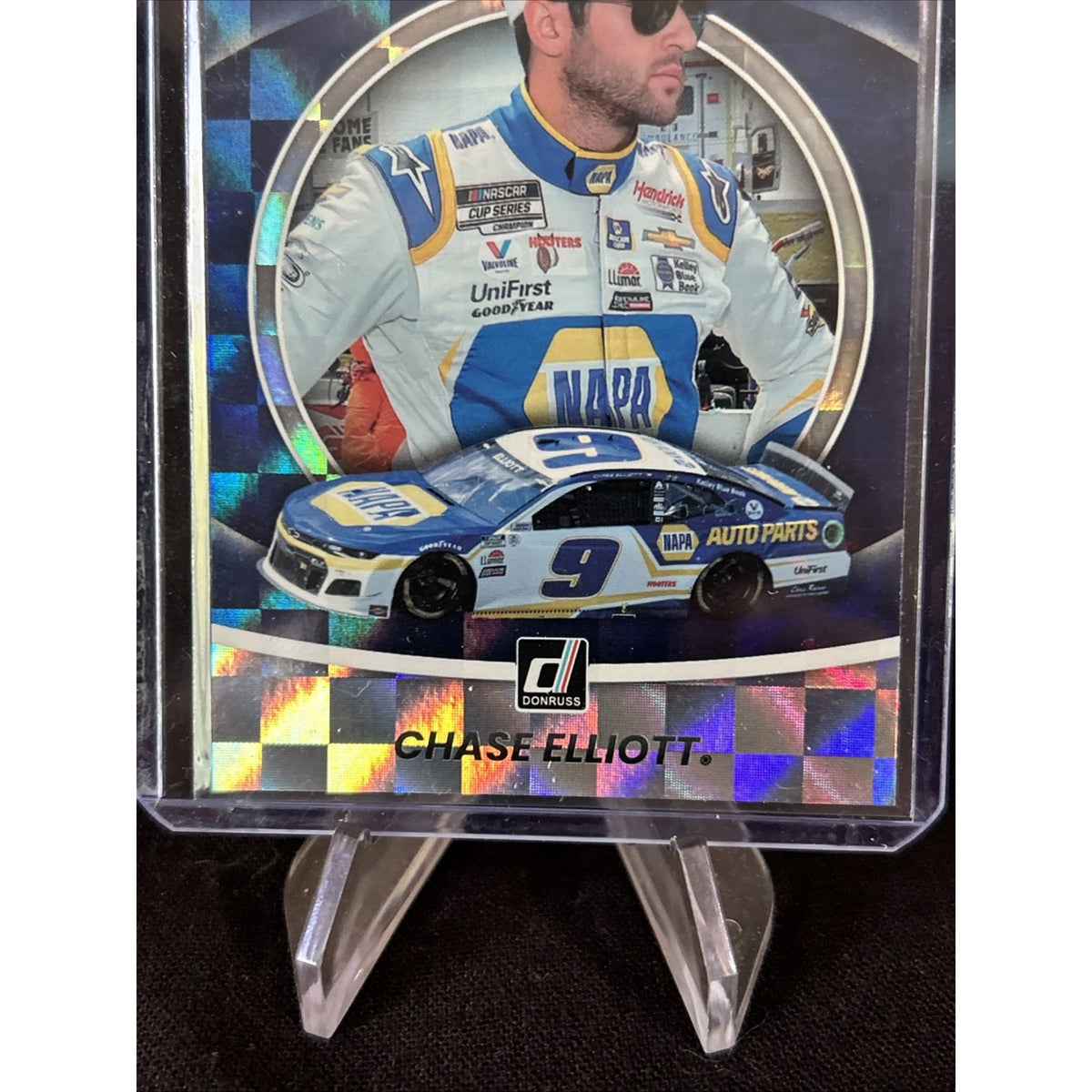 Chase Elliot Donruss Contenders Checkered Flag Parallel No. C7 / Pack Fresh New