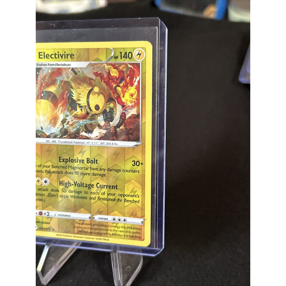 Electivire 047/172 Brilliant Stars (Reverse Holo Rare) - Pack Fresh New Sleeved