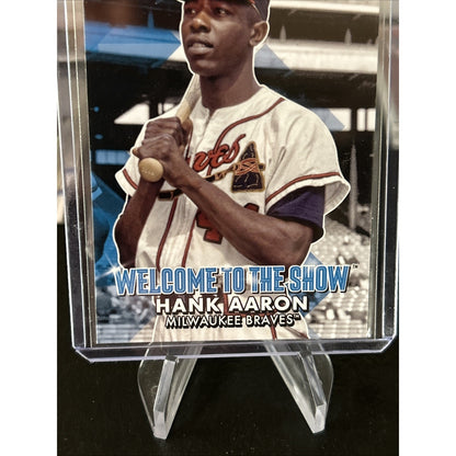 Hank Aaron 2022 Topps Welcome To The Show Insert - Pack Fresh New - Sleeved