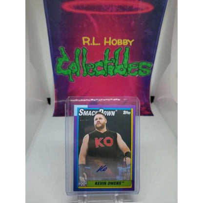 2021 Topps Heritage WWE Kevin Owens Purple Parallel Auto #/50 SP