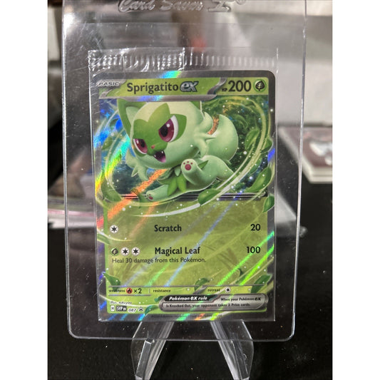 Sprigatito EX SVP 087 Pokemon Black Star Promo Card - SEALED Code Card