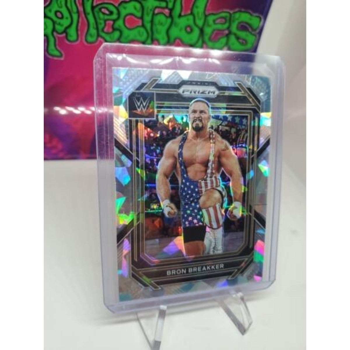 Bron Breakker 2023 Panini Prizm Cracked Ice WWE #161 NXT Holo Card Insert