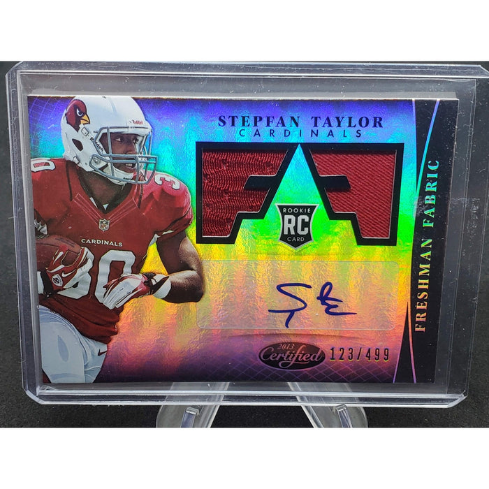 2013 Panini Certified - Freshman Fabric Stepfan Taylor #334 /499 (AU, MEM, RC)