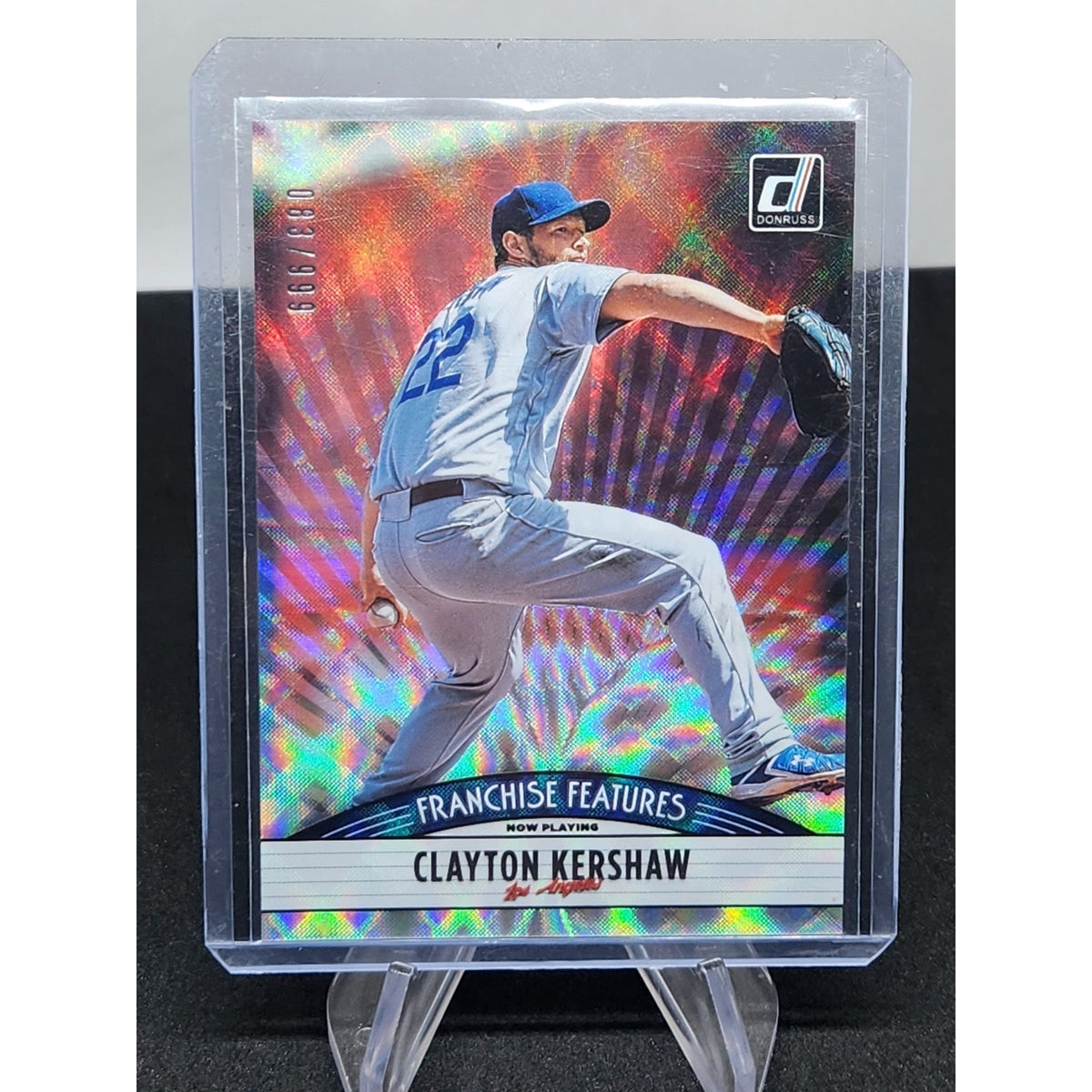 CLAYTON KERSHAW 2019 PANINI DONRUSS FRANCHISE FEATURES 083/999 #FF14