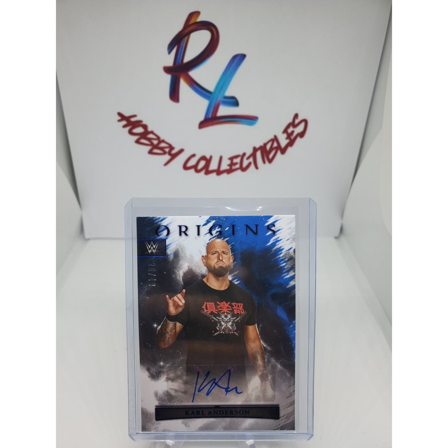 2023 Chronicles WWE Panini Origins Karl Anderson BLUE Auto Autograph Blue 20/49