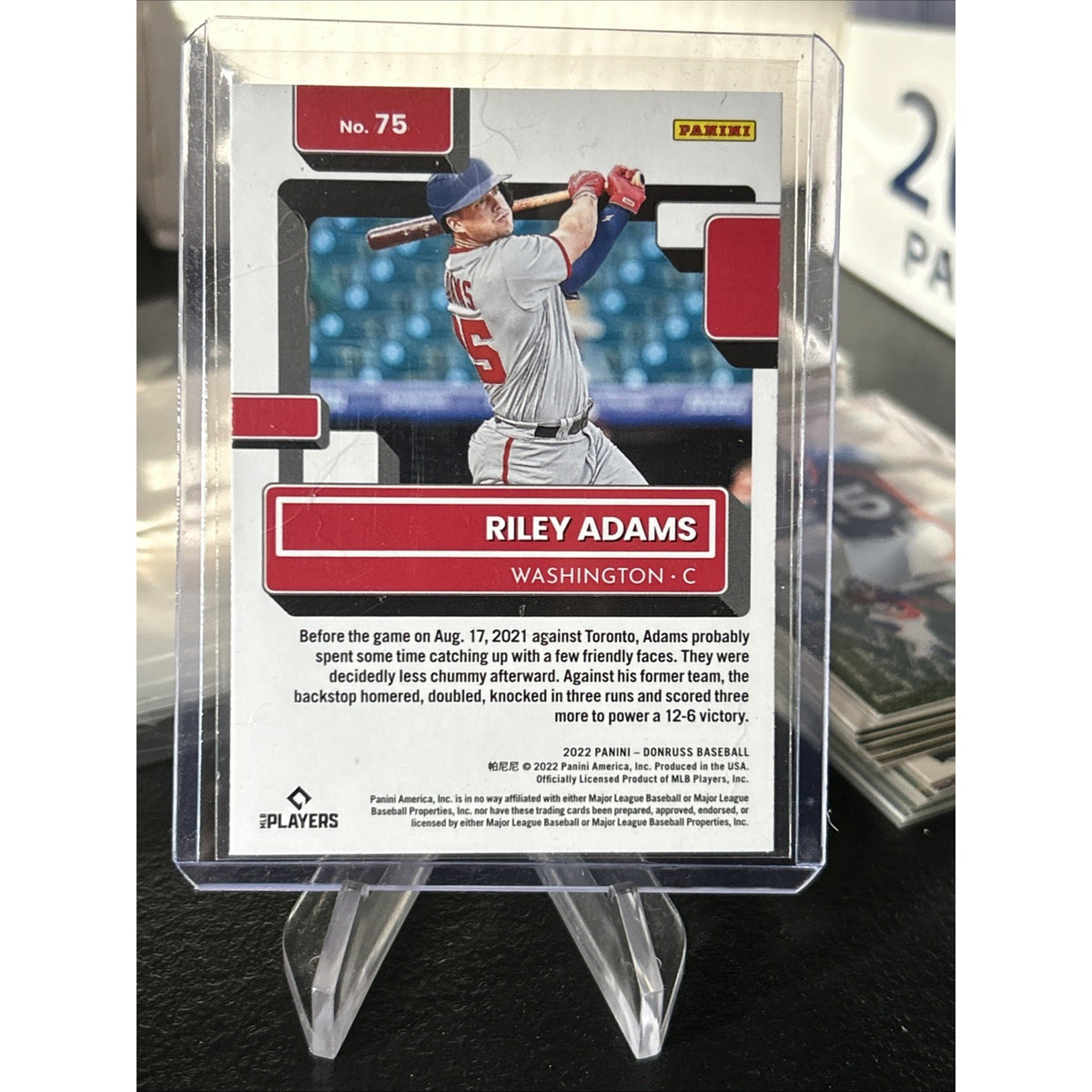 2022 Donruss Riley Adams Rated Rookie Orange Holo Parallel - Pack Fresh New