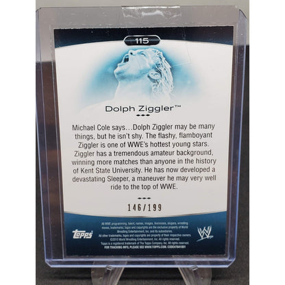 2010 Topps Platinum WWE Dolph Ziggler #115 Blue Sp Parallel /199