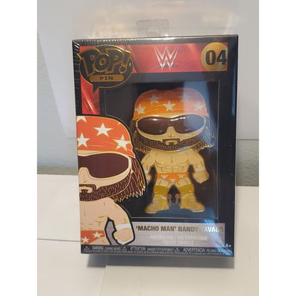 Funko POP! Pin #04 WWE 3 Inch Pin - Randy Macho Man Savage (Plastic Sealed)