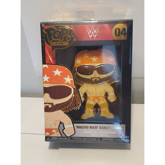 Funko POP! Pin #04 WWE 3 Inch Pin - Randy Macho Man Savage (Plastic Sealed)