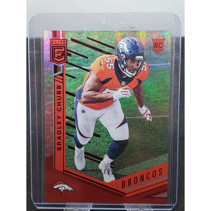 2018 Donruss Elite - Rookies Bradley Chubb #190 Aspirations /91 (RC)