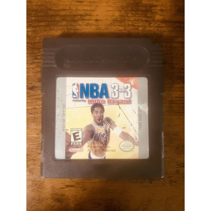 NBA 3 on 3 featuring Kobe Bryant (Nintendo Game Boy Color 1999) Works Authentic