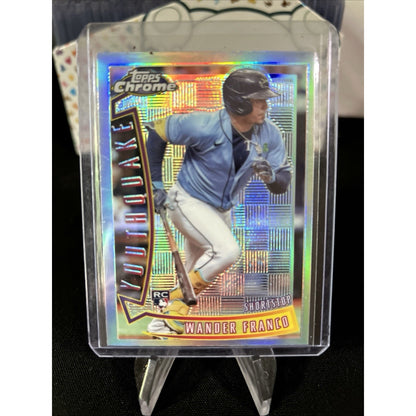 2022 Topps Chrome Sonic WANDER FRANCO YouthQuake Rays YQ6 RC - Pack Fresh New