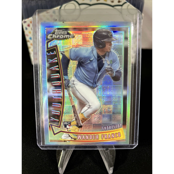 2022 Topps Chrome Sonic WANDER FRANCO YouthQuake Rays YQ6 RC - Pack Fresh New