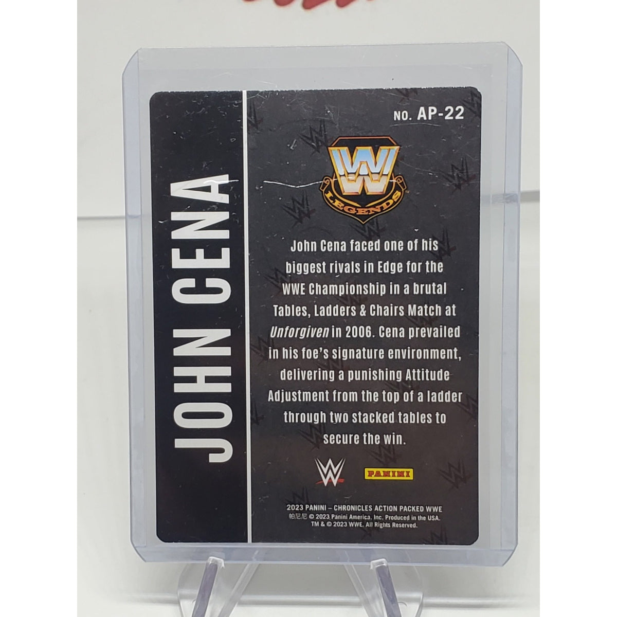 AP-22 John Cena Action Packed 2023 WWE Panini Chronicles WWE
