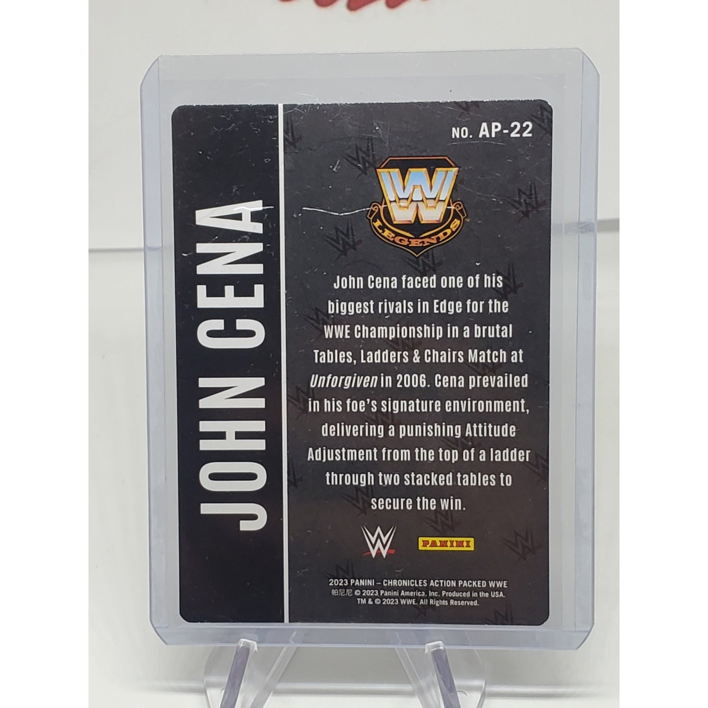 AP-22 John Cena Action Packed 2023 WWE Panini Chronicles WWE