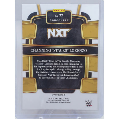 2024 Panini Select WWE Channing "Stacks" Lorenzo Concourse Silver #77